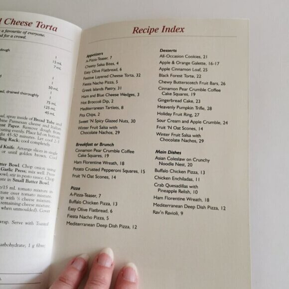 Pampered Chef Recipes 2001 Seasons Best Vintage Cookbook Booklet Canadian - Picture 9 of 9